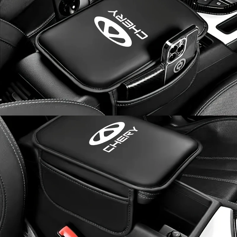 Suitable for the central control console pad of Chery cars, the armrest box heightening pad with storage pockets