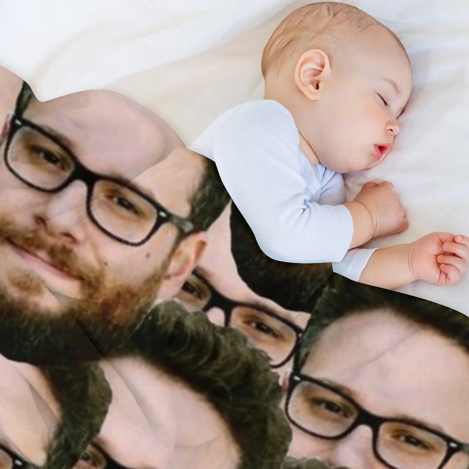 بطانية رمي رؤوس سيث روجين لسرير المصممين، بطانيات قطبية هدية شخصية عصرية #5