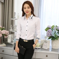 Korean Fashion Women Shirts White Shirt Women Long Sleeve Shirts Tops Office Lady Basic Shirt Blouses Woman Blouse 3