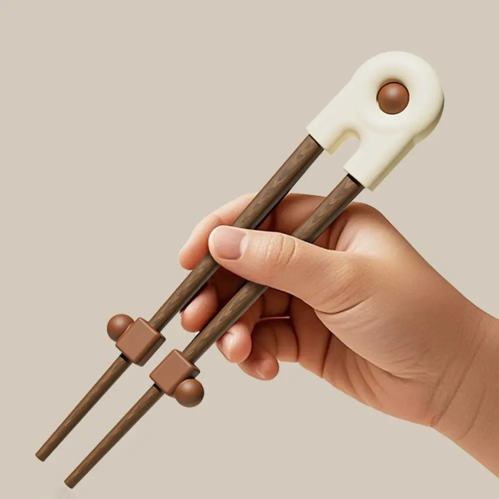 With Storage Box Kid Training Chopstick Wood Silicone Connector Chopsticks Trainer Non Slip Detachable