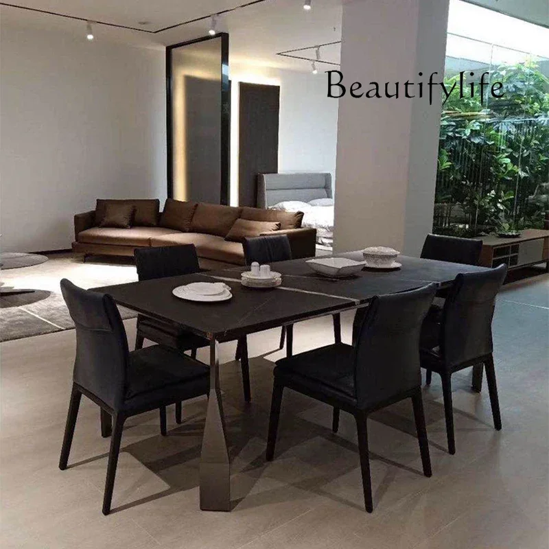 

BJ Nordic Style Marble Small Apartment Home Rectangular Dining Table