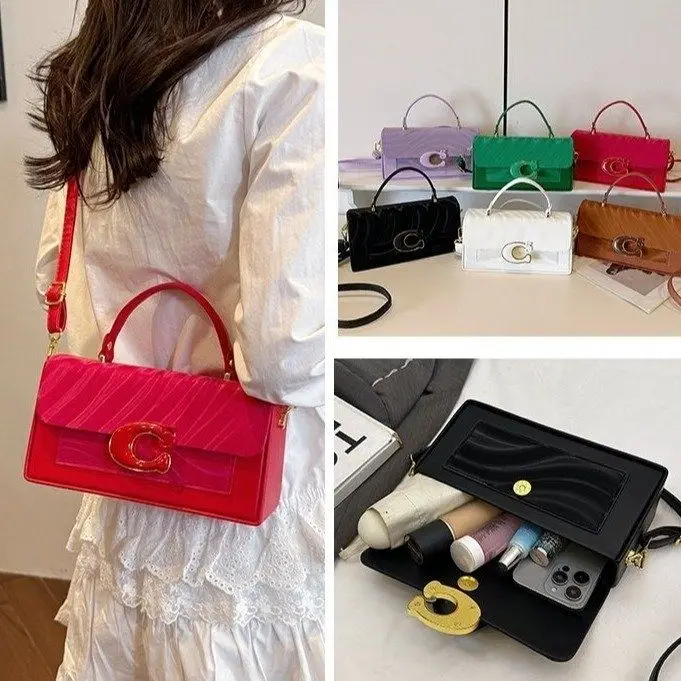 

2025 Новая женская сумка в стиле ретро — стильная универсальная ручная сумка через плечо премиум-класса