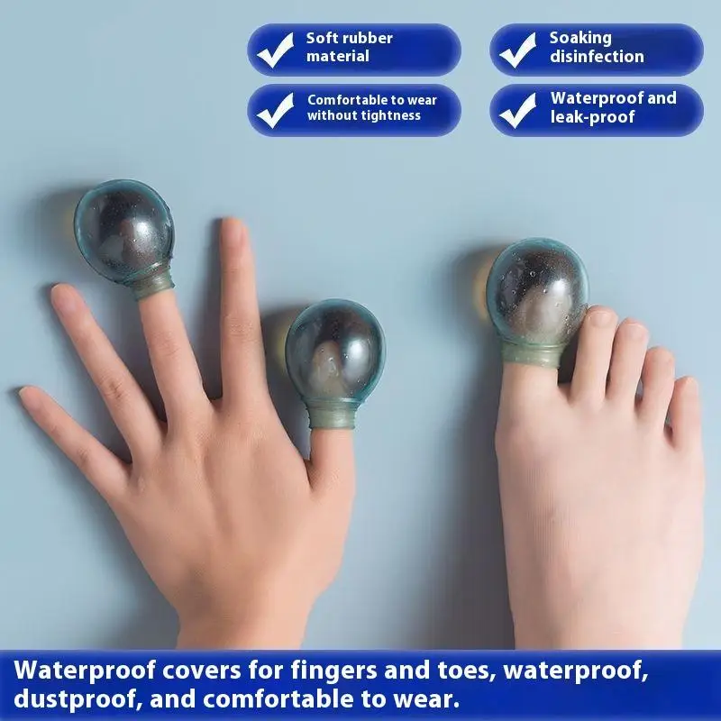 2pcs Nail Soft Silicone Toe Sleeves Protectors, Reduce Friction Prevents Insertion for Wound Care and Cutaneous Infections