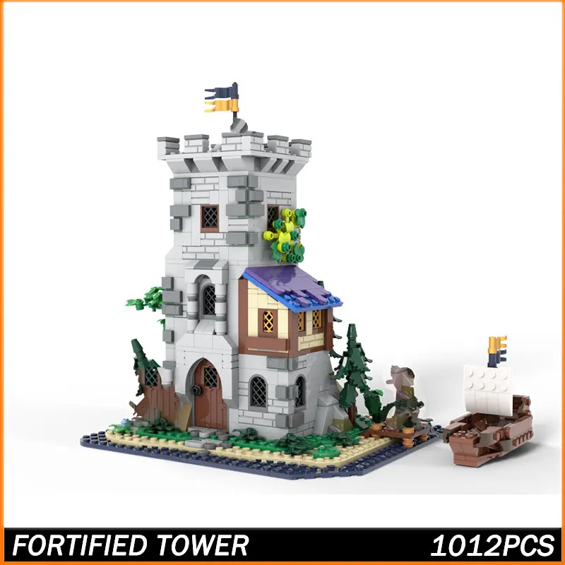 

Строительный блок MOC MOC, вид на улицу, модель башни, кирпичные игрушки, частицы, творческое образование, Juguetes, рождественский подарок, 1012 шт.