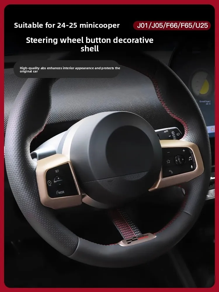 

Electric Car Steering Wheel Decorative Sticker Interior Decoration Modification for Mini Cooper Country Man J01/J05/F65/F66/U25