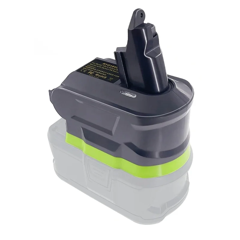 محول RYO18V6 الشهير لـ Ryobi 18 فولت تحويل إلى محول بطارية دايسون V6 لدايسون V6 مكنسة كهربائية محمولة استخدام P107 P108