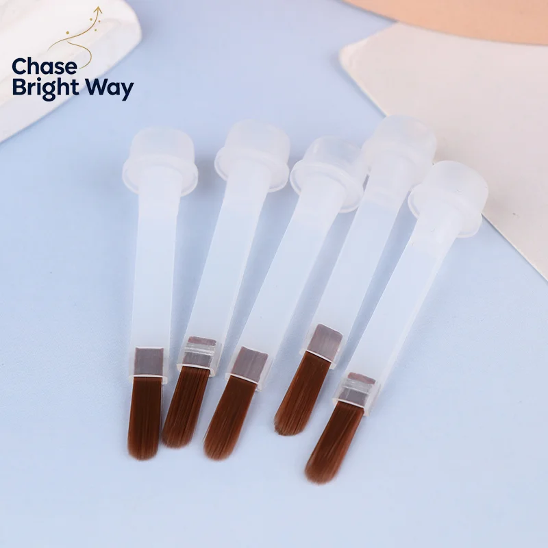 Nail polish brush, handmade brush, nail polish adhesive base brush, nail art pen brush, curved brown brush, 15ml brush
