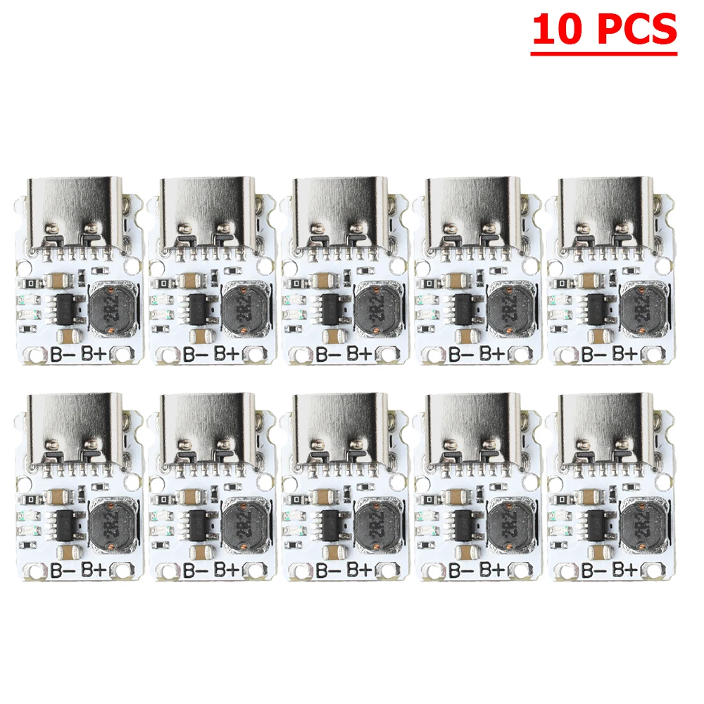 

1-10PCS DC 5V 1.2A Li-ion Battery Charge/Discharge Module Type C Boost Power Supply Board with Overcharge/Overcurrent Protection