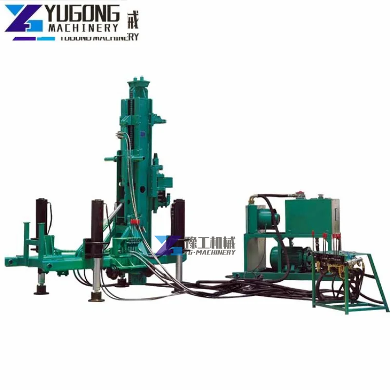 Mining Hydraulic Crawler Rock Quarry Gold Mine Blasting Hole Drilling Rig High Pressure Grouting Ground Anchor Drilling Rig