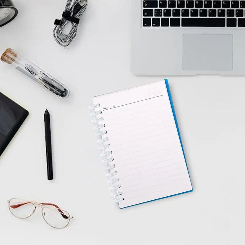 Book Binding Ring 5-Rings Multicolored Binder Rings Notebook Snap Split Binding Strips Binding Wire Binding Spines Combs For