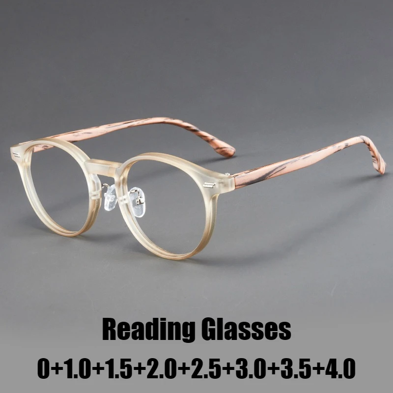 

2026 New Vintage Round-Frame Reading Glasses Unisex Ultra-Lightweight Fashionable Reading Glasses Prescription Range 0 To +4.0