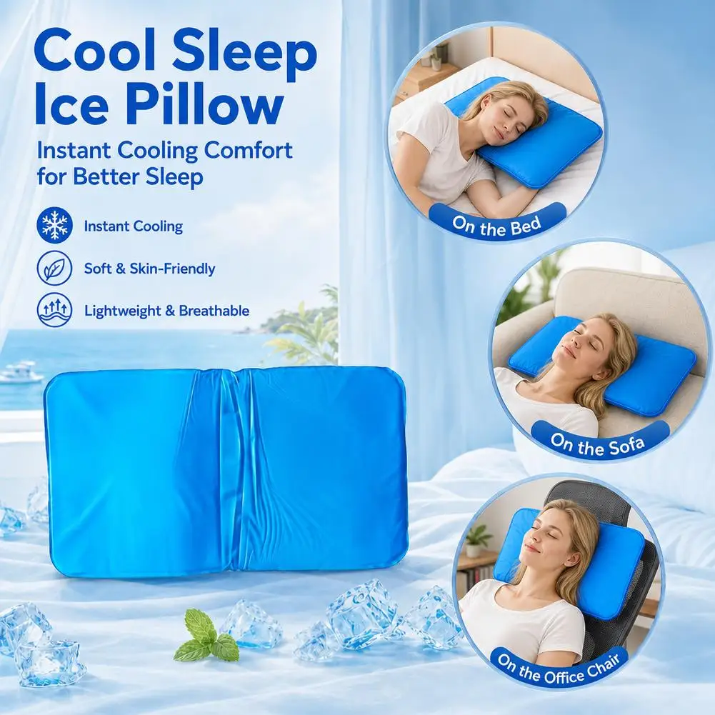 OPP Bag Filled Ice Pillow for Nap And Sleep Cooling Ice Pad for a Cool Summer Sleep Comforter