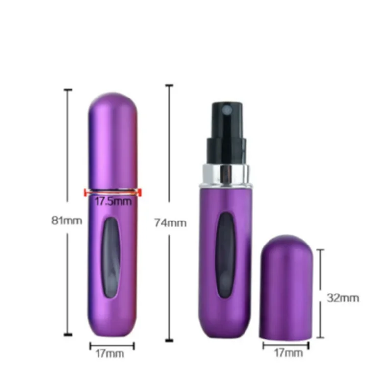 5/8ml nachfüllbare Parfüm flasche mit Sprüh duft pumpe reisen leere Kosmetik behälter Zerstäuber