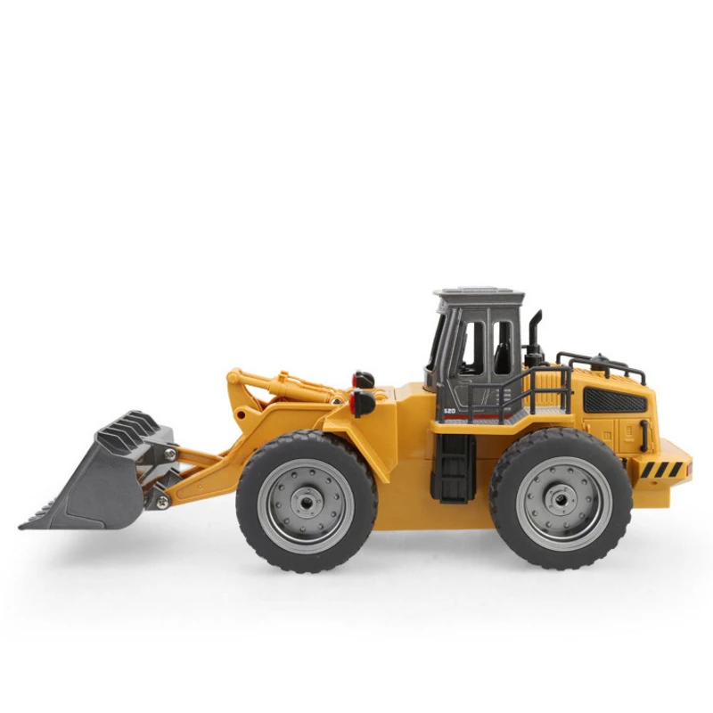Remote Control Metal Bulldozer 6CH 1/18 2.4GHz RC Excavator Truck RTR Front Loader Engineering Toy RC Rar Construction Tractor