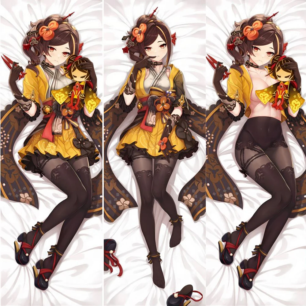 DAKIMAKURA-Taie d'Oreiller Chiori avec Énormes Seins, Imprimé Double Face, Taille Réelle, Anime