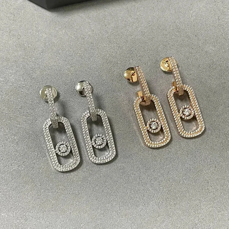 MXK модные украшения S925 серебряные классические серьги MOVE изысканные женские индивидуальные универсальные высококачественные роскошные ювелирные изделия подарок на праздник MXK модные украшения S925 серебряные классические серьги MOVE изысканные женские индивидуальные универсальные высококачественные роскошные ювелирные изделия подарок на праздник