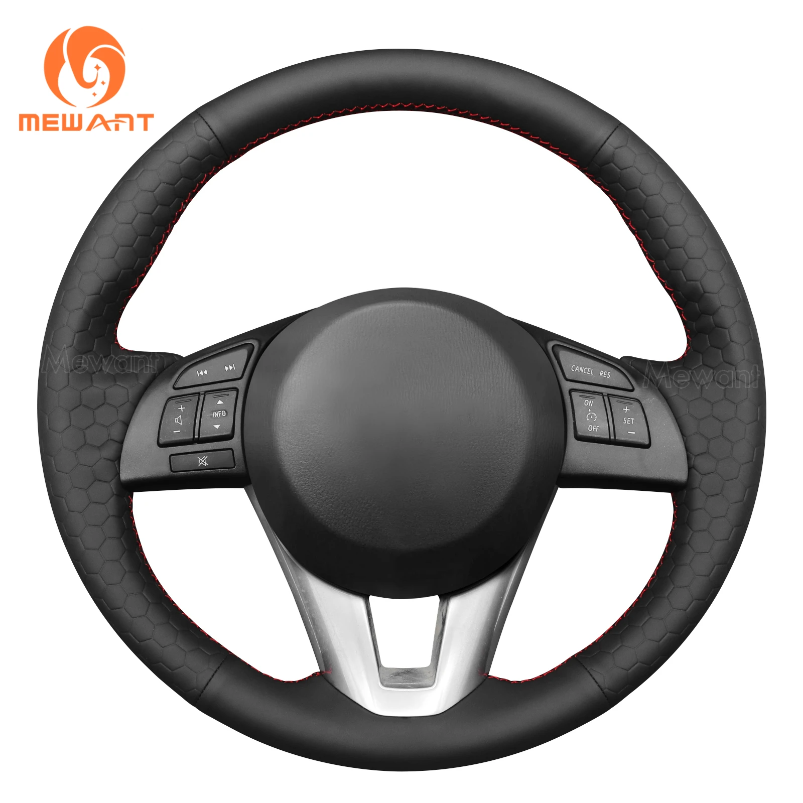 

Черный кожаный чехол на руль автомобиля Mewant Hive для Mazda 3 Axela Mazda 6 Atenza Mazda 2 CX3 CX5