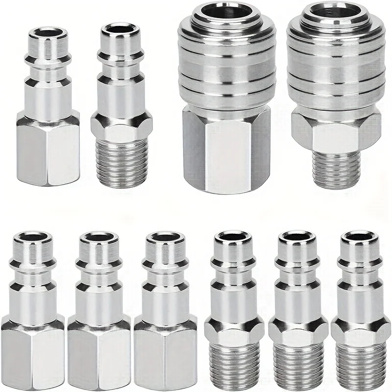 10pcs Euro Air Compressor Fitting Kit - 1/4