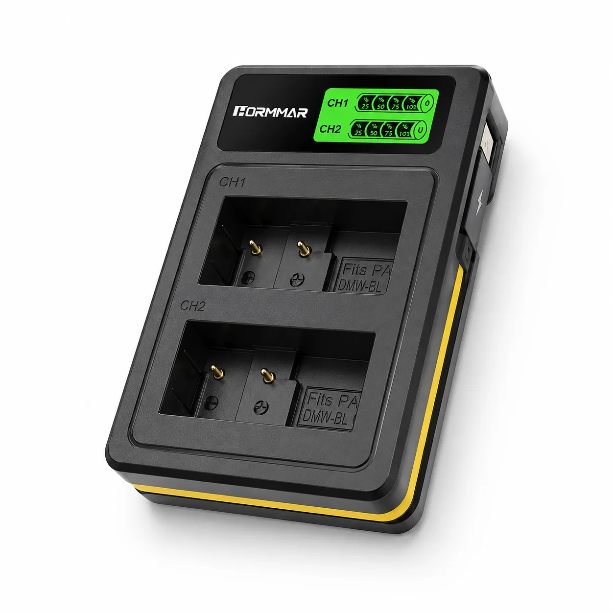 DMW‑BLC12 BLC12E Type‑C LED USB Dual Charger for Panasonic Lumix FZ1000 FZ200 FZ300 G5 G6 G7 GH2 GX8