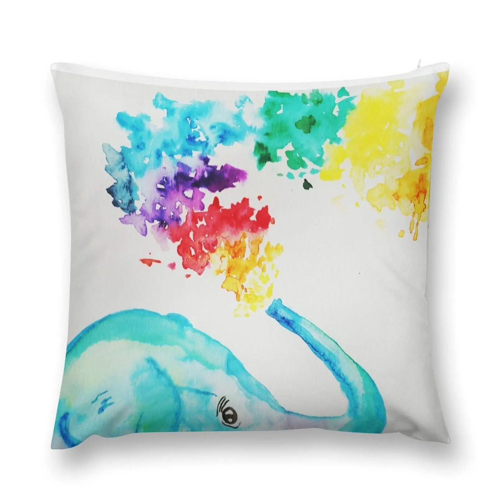 

Rainbow Elephant Throw Pillow autumn pillowcase Christmas Covers christmas ornaments 2025 pillow pillowcase pillow