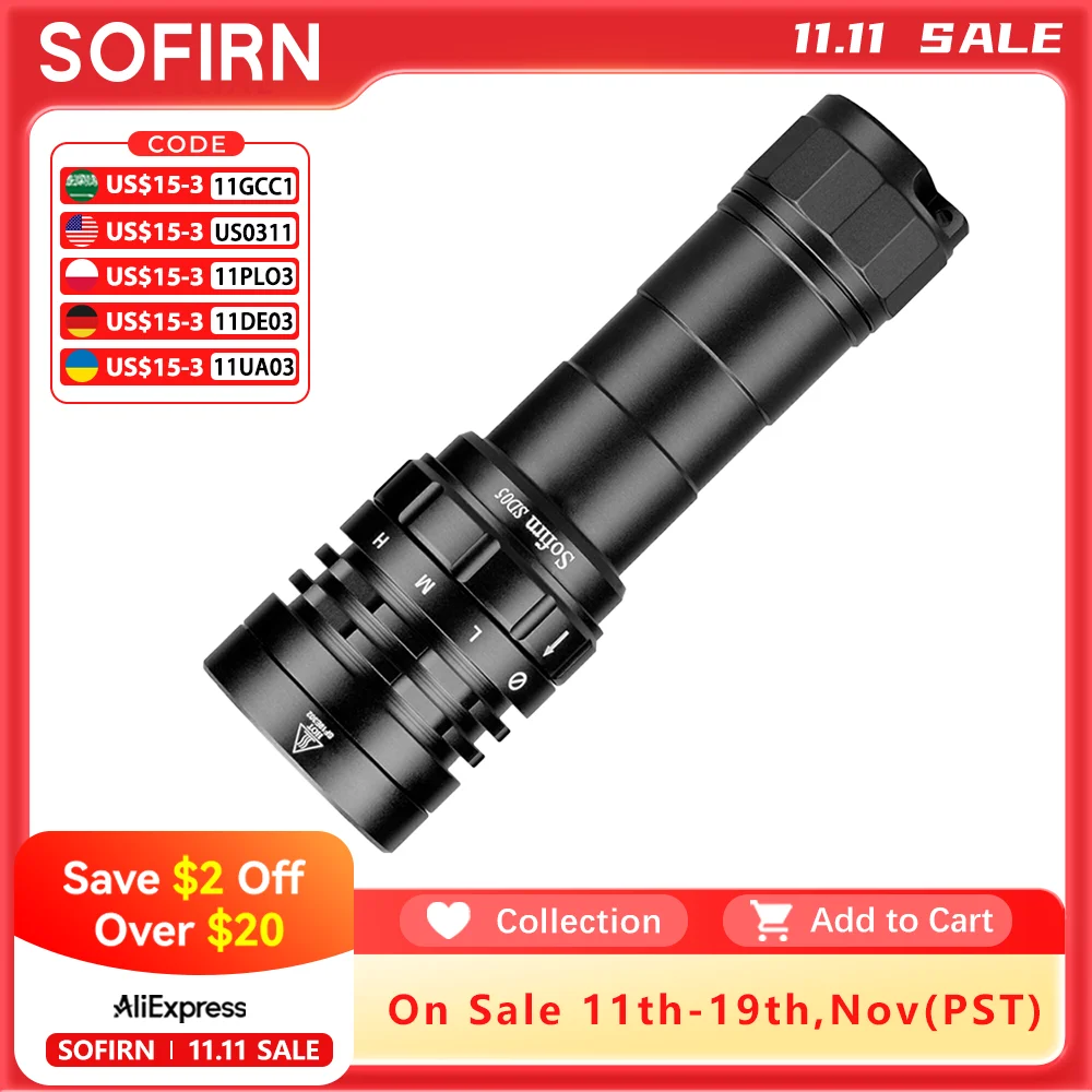 sofirn-sd05-スキューバダイビングライト-xhp502-超高輝度-3000lm-21700-ダイビング懐中電灯磁気スイッチ付き-5000k-6500k