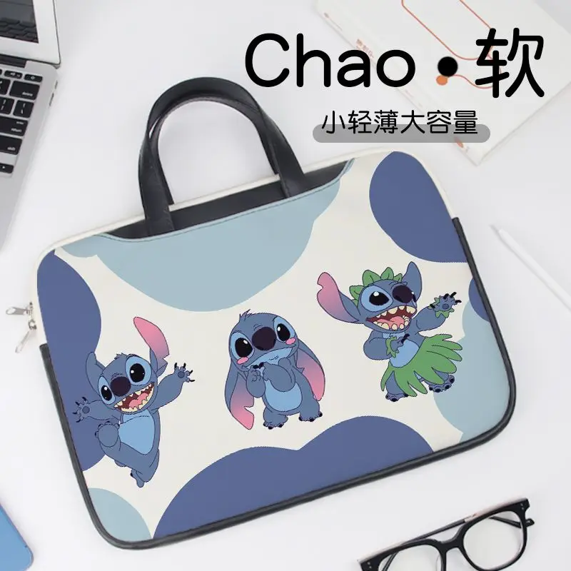 

Disney Stitch Laptop Bag 13.3 14 16 17 15.6 Inch Laptop Bag for Macbook Air Pro Lilo & Stitch Computer Tote Bag Briefcase Gift