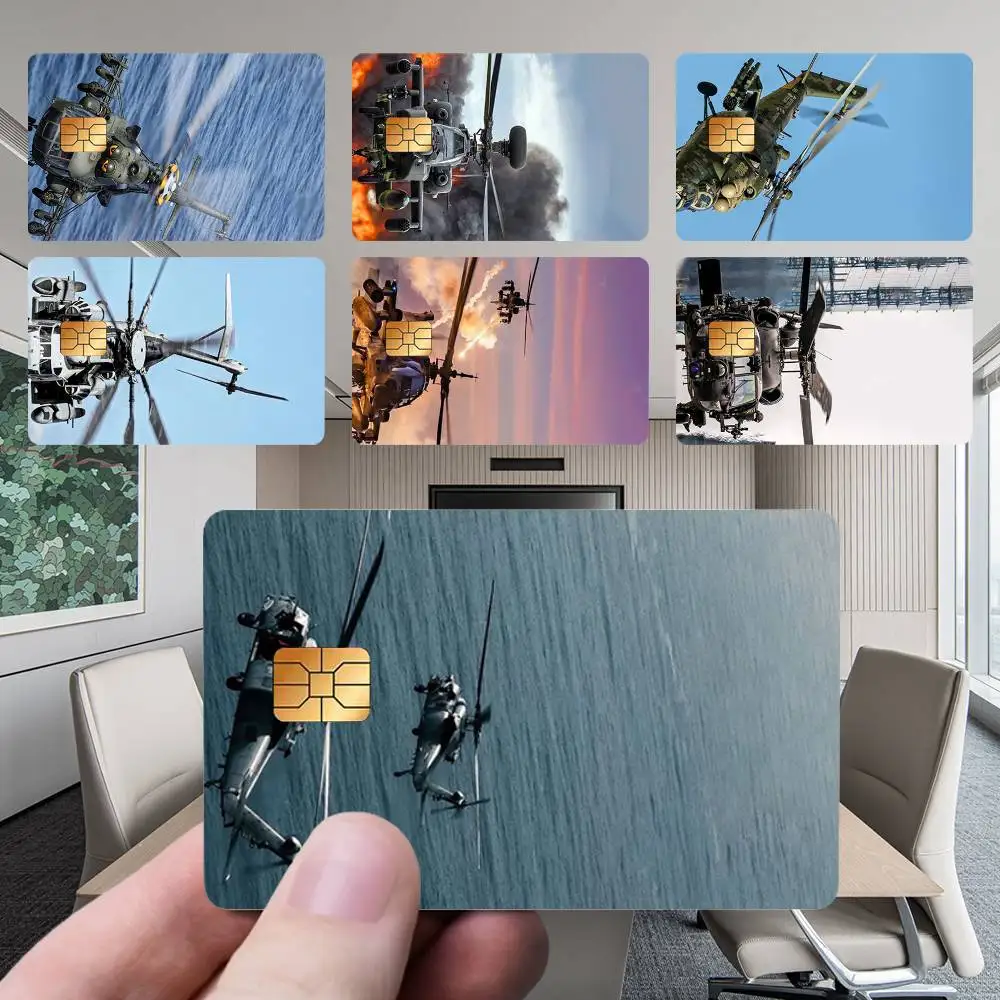 

Aircraft H-Helicopter Card Stickers New Cartoon Card Debit Bank Charge Card Bus Metro Waterproof Sticker Decal Decoration