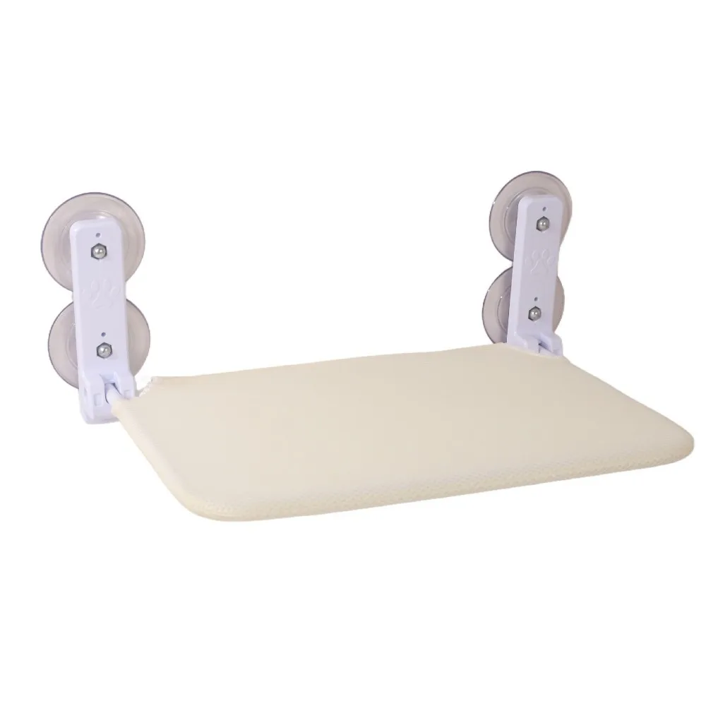 Wall Mounted Suction Cup Cat Hammock Breathable Foldable Sunbathing Hanging Cat Bed Rectangular Removable Suspended Cat Nest