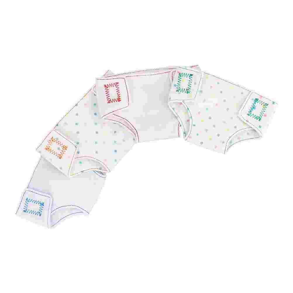 

4 Pcs Clothes Reborn Diapers Adjustable Girls Baby for Dolls Nappies Small