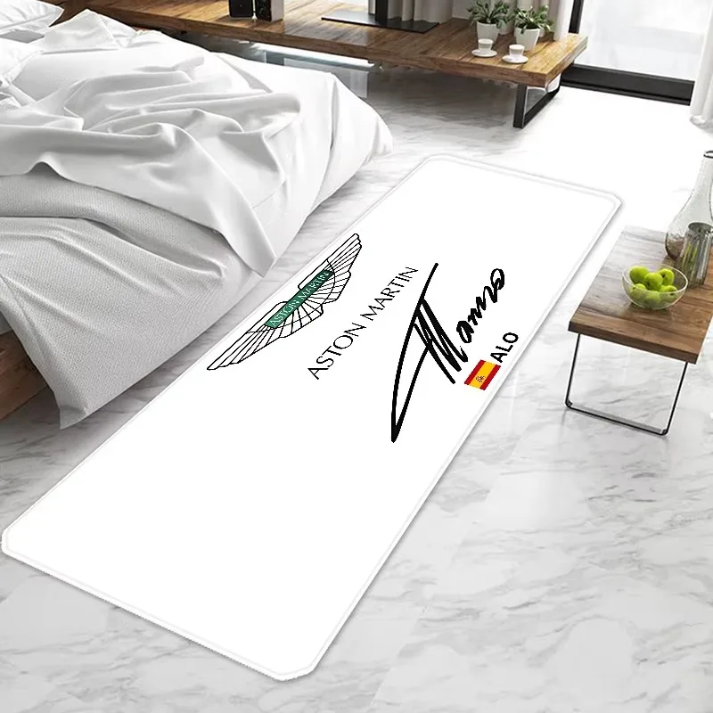 F1 Astons Martins Racing Alonsos 14 Door Mat Entrance Non-slip Washable Kitchen Carpet Living Room Hallway Rugs Bathroom