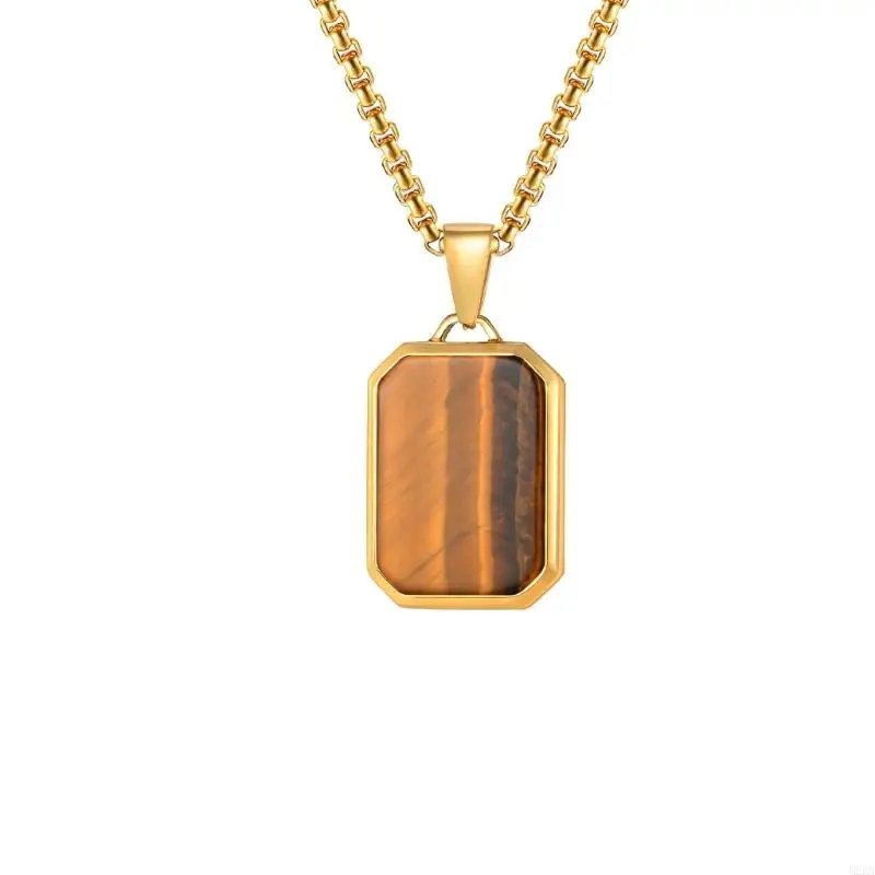 2026 New Stainless Steel Jewelry Natural Stones Necklace Suitable for Various Occasion