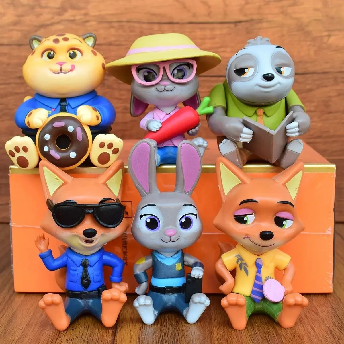 Desktop Decor, Collection DisplayKids' Gifting, ZootopiaToyHot-Selling Zootopia Nick Judy Sitting Series Trendy Blind Box Figure