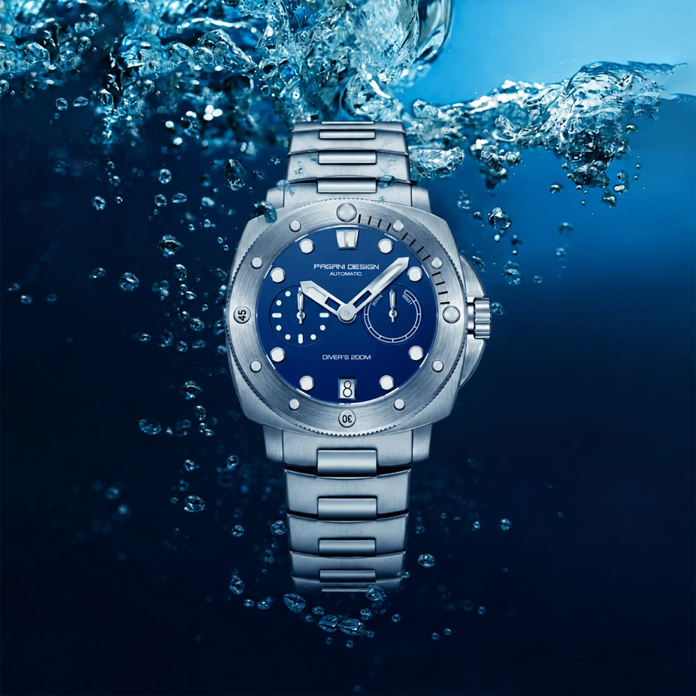 2026 PAGANI DESIGN Diving Machinery Automatic Men's Watch Stainless Steel Luminous Sapphire Glass Outdoor Sports watches for man