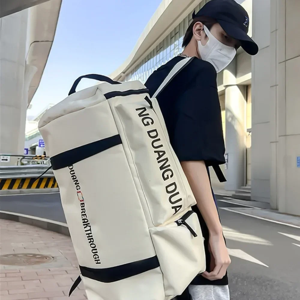 Fashion Brand Travel Bag Ins New Large Capaci Casual Fitness Backpack Versatile Backpack Neutral Shoulder Messenger Bag Сумка