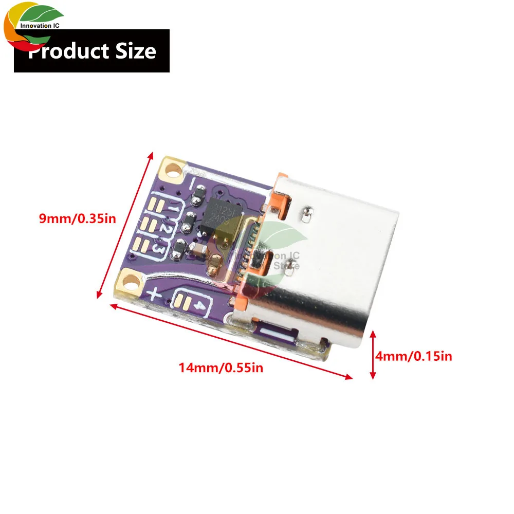 وحدة شحن سريعة PD3.0 PD3.1 QC3.0 فخ تيار مستمر 5 فولت/9 فولت/12 فولت/15 فولت/20 فولت واجهة من النوع C إلى مشغل تيار مستمر لتوصيل الطاقة بكفاءة
