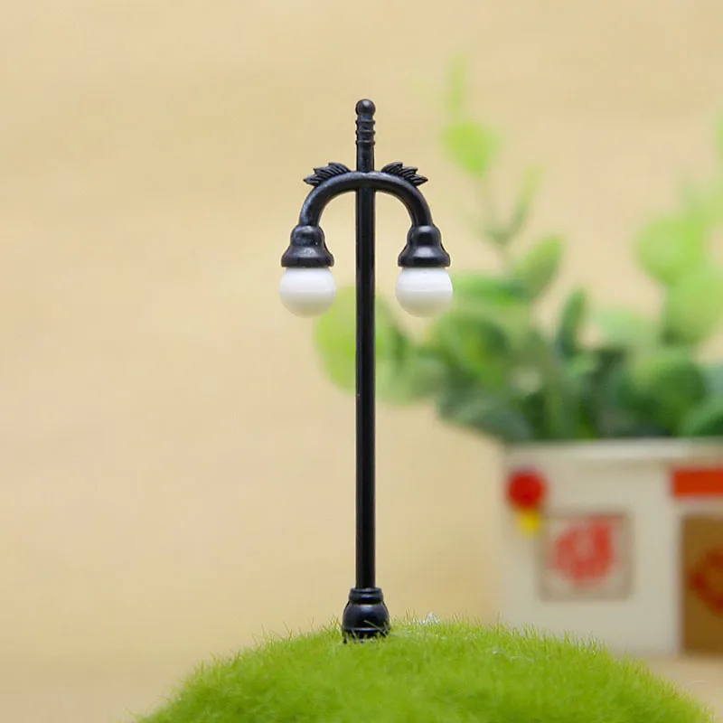 4 sztuk miniatury światło drogowe mikro element dekoracji krajobrazu soczyste Bonsai DIY Craft Home wystrój ogrodu lampa uliczna rekwizyty akcesoria