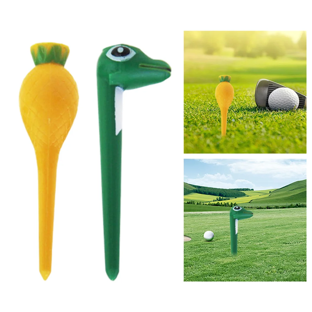 1 professional tees 70mm/2.76inch Plastic Yellow/Green for Golf Accessories