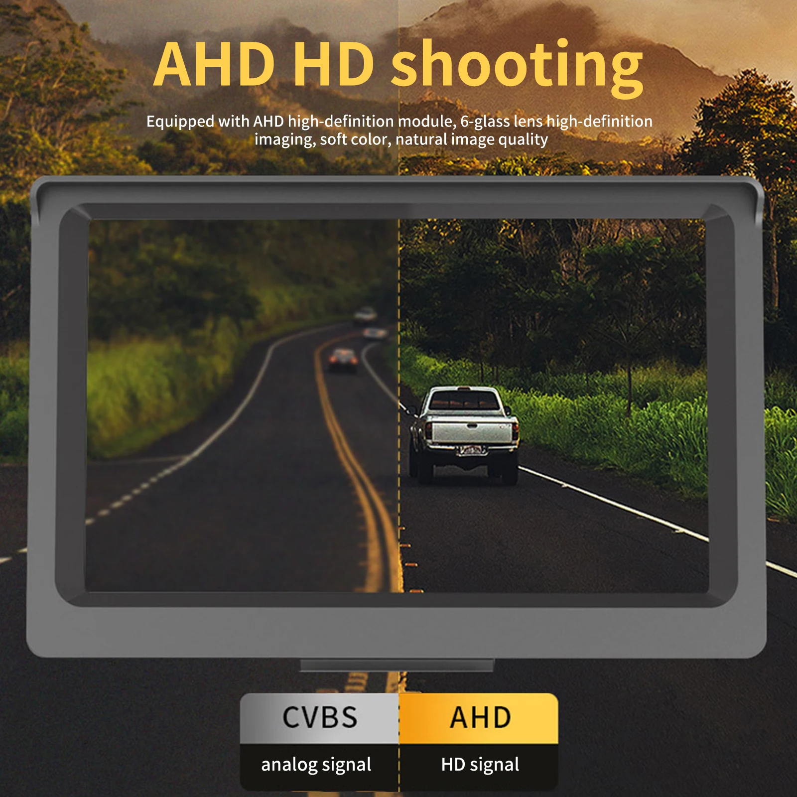 Full-Screen Touch Control 6.25 Inch Monitor 2 Lens Left and Right View Car Video Camera Recorder Car Electronic Rear View Mirror