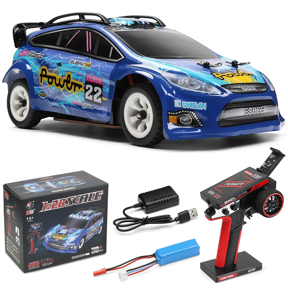 Wltoys 284010 Mini RC Car 1/28 RC Rally Car RC Drift car Remote Control Car 30km/h RC Race Car 4WD 2.4G  Remote Control Vehicle