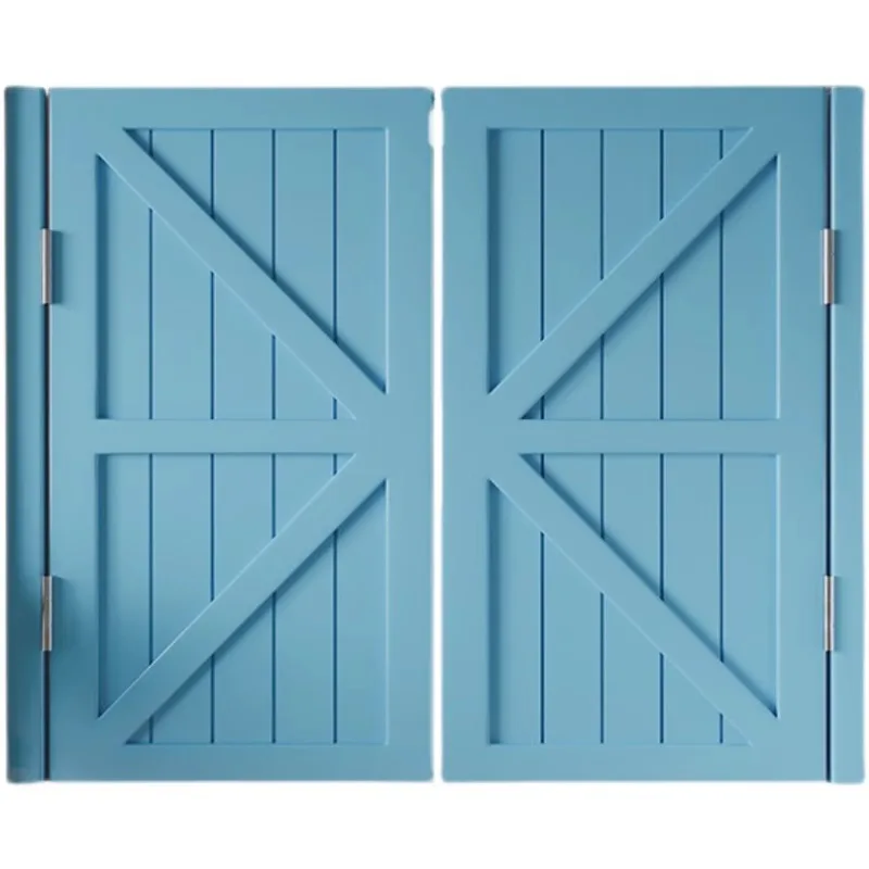 

Customized solid wood half-waist door, indoor partition fence door, double open free door, corridor low door, aisle door, bathro