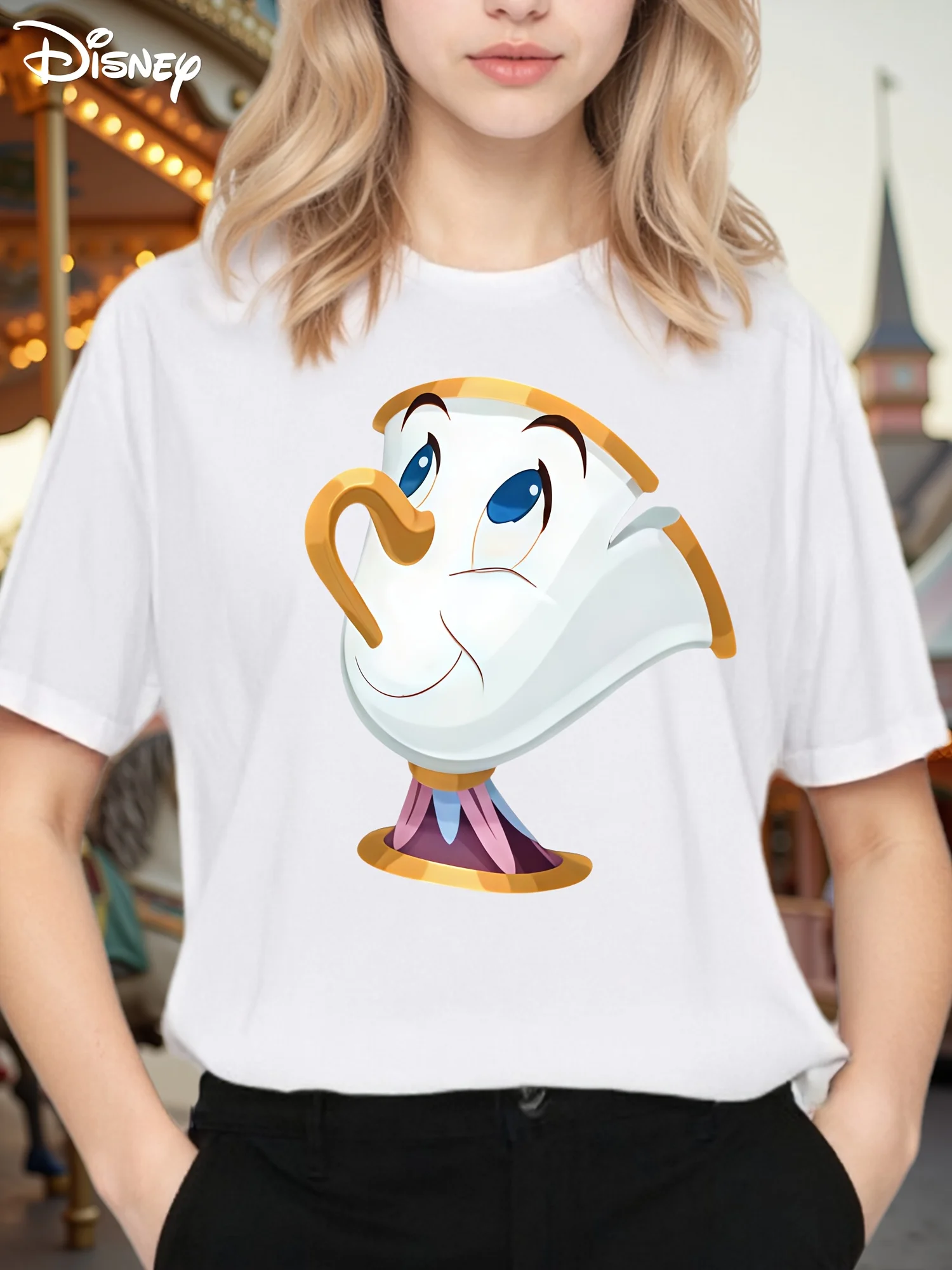 

Disney Chip 'n Dale Retro Cartoon T-shirt - Loose Short Sleeve Round Neck Casual