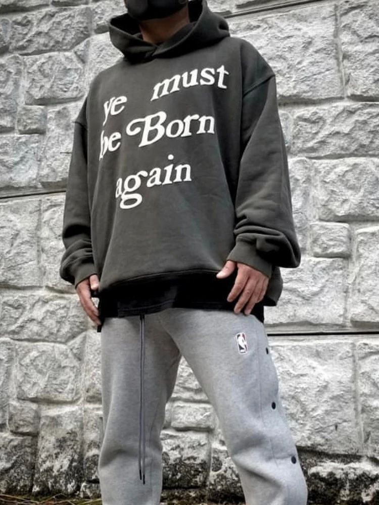 

CPFM LIVE Kanye Resurrection Trendy American Loose Men's Couple Fleece Hoodie Sweatshirt Spring Autumn Winter Streetwear