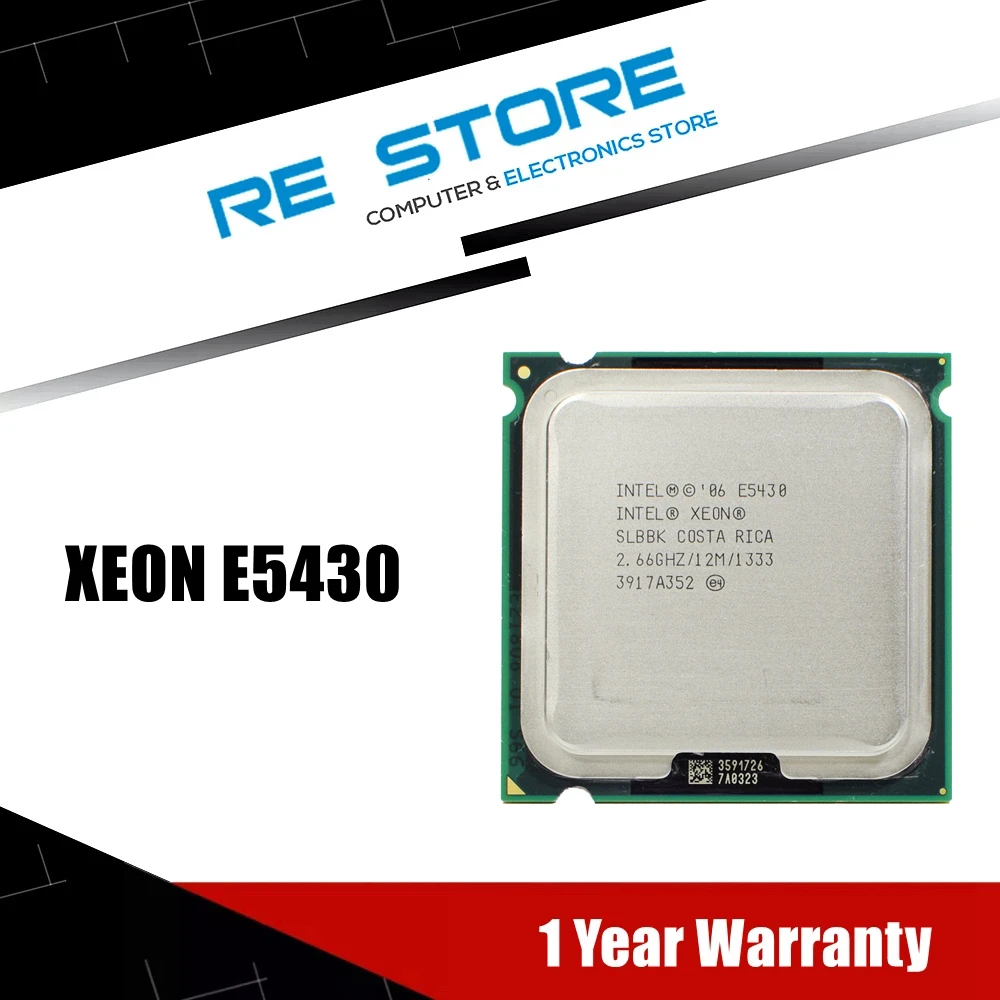 intel xeon E5430 2.66GHz cpu processor Works on LGA 775 motherboard