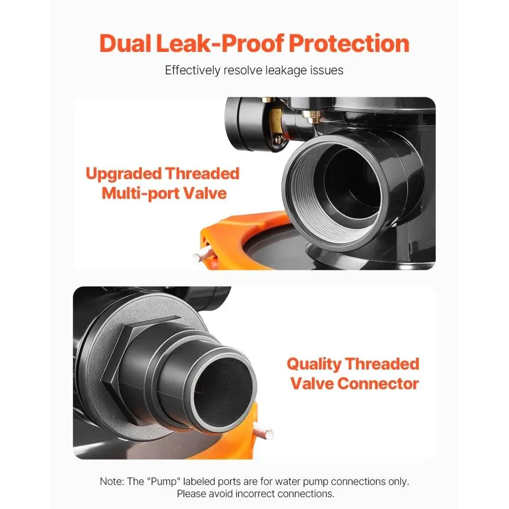 지상 수영장용 12인치 모래 필터 펌프 1/3 HP 2650 GPH