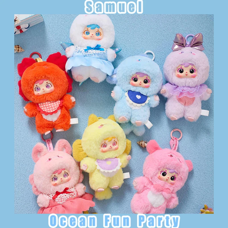 

Original Samuel Ocean Gathering Day Series Vinyl Plush Blind Box Cute Marine Animal Series Dolls Desktop Decoration Ornaments