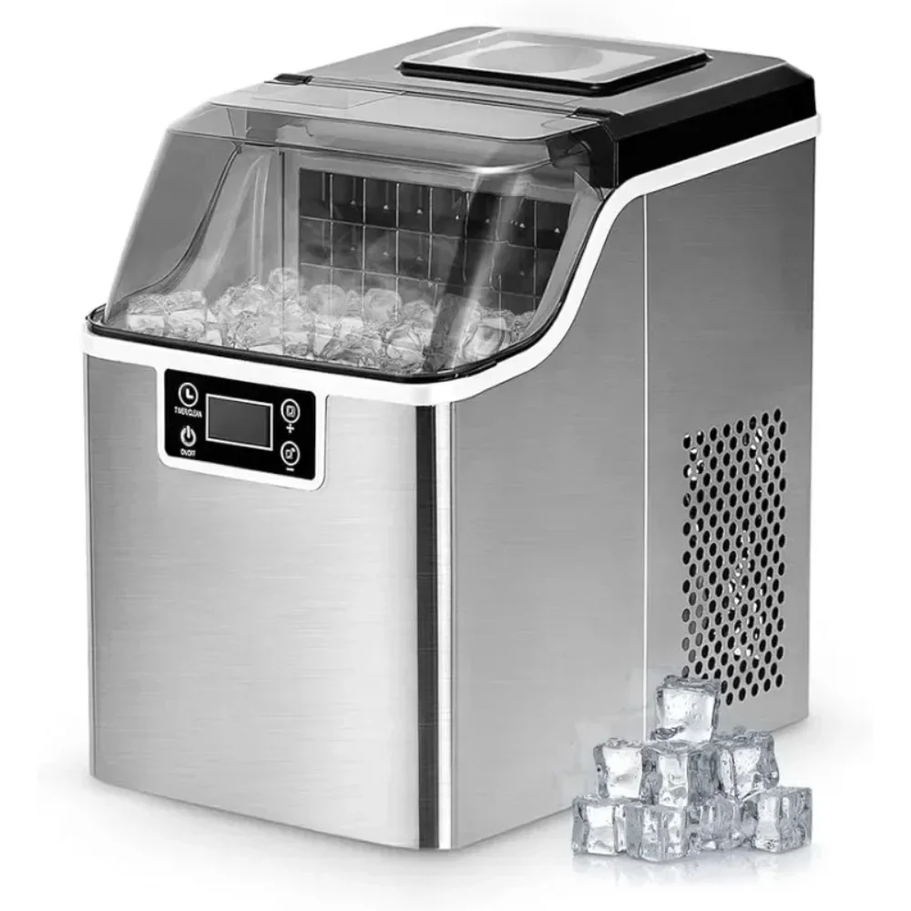 

XMSJ Ice Maker Machine Countertop, 2 Ways To Add Water,Self-Cleaning Portable Compact Ice Cube Maker You Deserve It