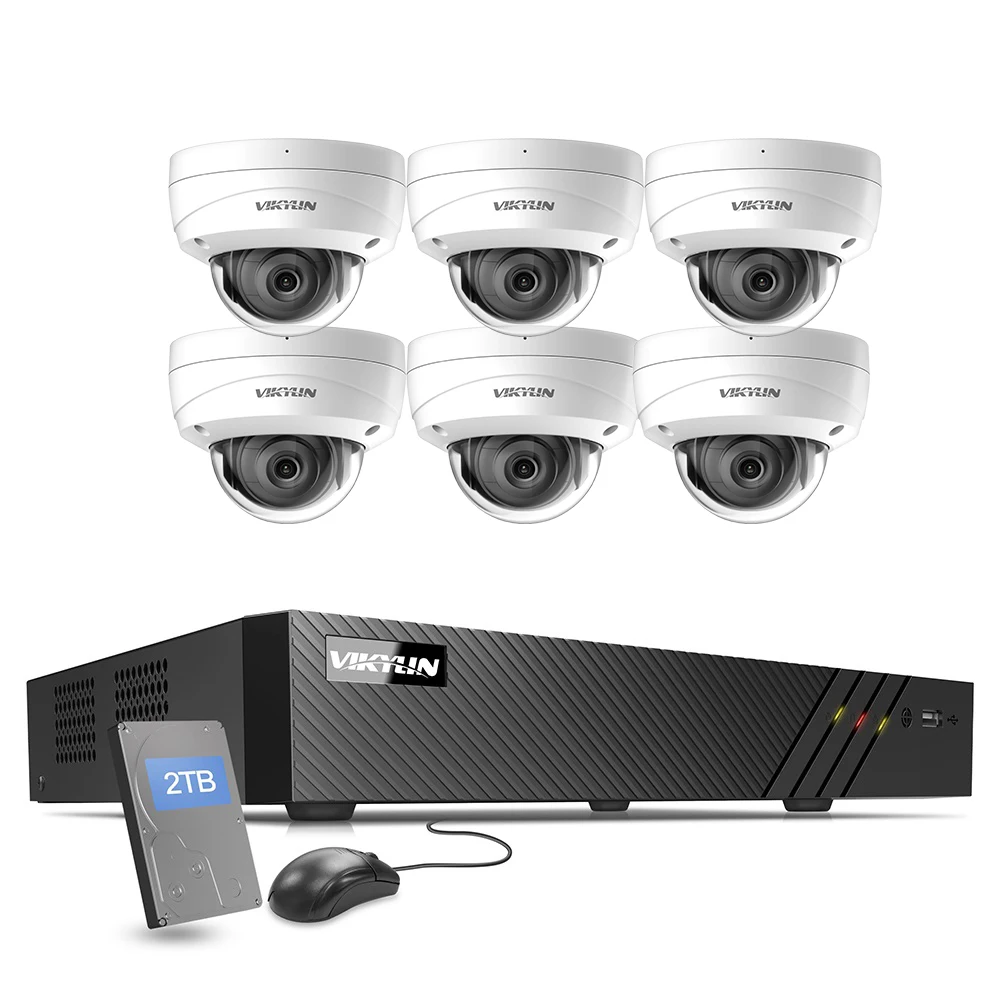 8CH 8MP 4k POE Hd NVR Kit H.265 IP Security Camera System Audio CCTV Security  Surveillance System