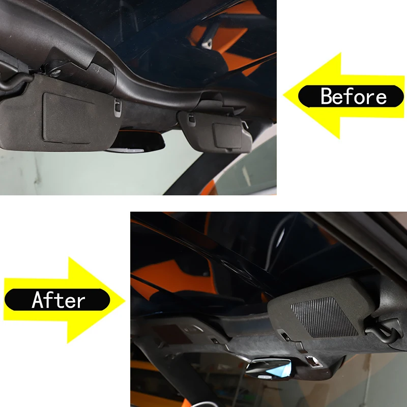 For 2014-2019 Chevrolet Corvette C7 PVC car styling car vanity mirror outer panel sticker car interior protection accessories