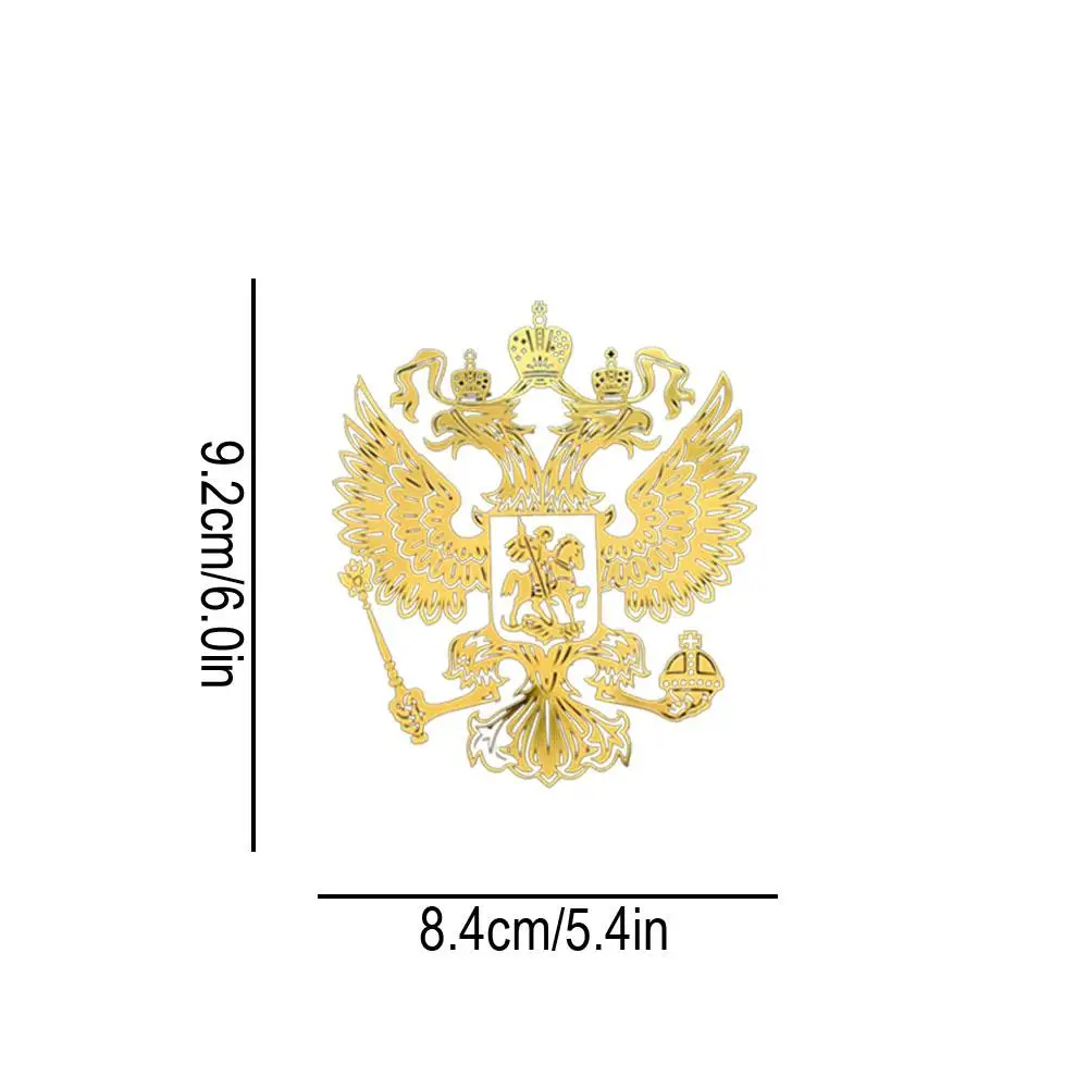 Metal Car Stickers 3D Metal Emblem Badge Car Decals Of Eagle Emblem Stickers Coat shaped Federation Russian Arms Sti S4S7