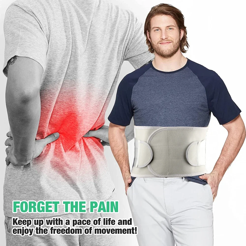 Back Brace Lower Back Pain Relief with 2 Stays,Breathable Back Support Belt for Heavy Lifting Work,Anti-Skid Lumbar Support Belt